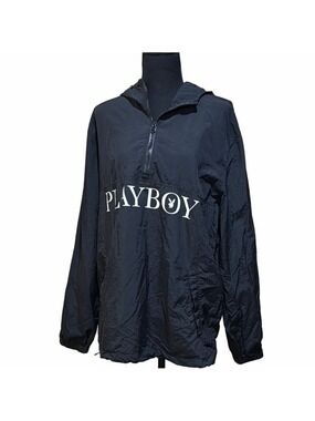 Playboy x PacSun Black Anorak Jacket Medium